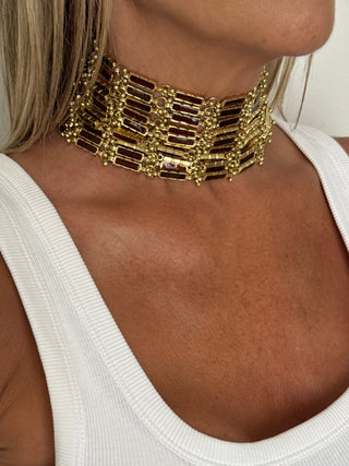 Choker Bordeaux Island