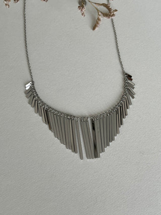 Collar Tiras Plateado