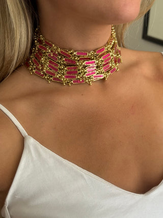 Choker Bordeaux Island